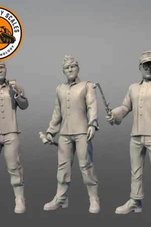 Vente Directe IDAP Technology PMI0339D German Mechanics Set (Casted Figures)