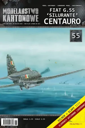 Acheter En Ligne NEW! Modelarstwo kartonowe 055 Fiat G.55 ‘Silurante‘ Centauro - Silnik i Klapy w Zestawie