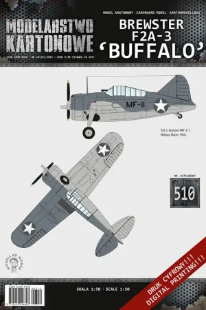 Certifié Modelarstwo kartonowe 510 Brewster F2A-3 ‘Buffalo‘
