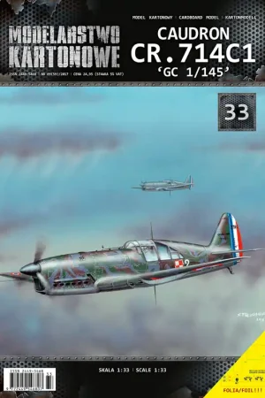 Modelarstwo kartonowe 033 CAUDRON CR.714C1 ‘GC 1/145‘ Expédié Aujourd'hui