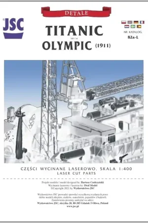 Populaire JSC 082a-L Detale wycinane laserowo do statku TITANIC/OLYMPIC