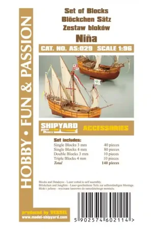 ShipYard AS029 Niña - Set Of Blocks Must-Have