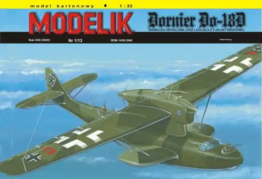 Satisfait Ou Remboursé Modelik 01_13 DORNIER Do-18D - Niemiecka łódź latająca z II wojny światowej