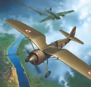 Haliński KA-SET-NUM-SPEC PZL P.11c - Polish Fighter (Model With Laser Cut Frames) Vente Directe