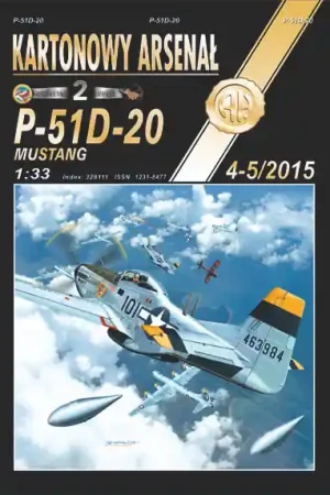 Certifié Haliński KA-SET-4-5-2015-KREDA P-51D-20 Mustang - American Fighter (Model With Laser Cut Frames) (Set For 1 Model)