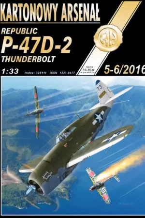 Haliński KA-SET-5-6-2016 Republic P-47D-2 Thunderbolt - American Fighter (Model With Laser Cut Frames) Must-Have