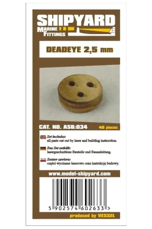 ShipYard ASB034 Deadeyes 2,5mm Acheter En Ligne