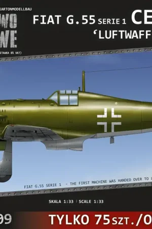 Modelarstwo kartonowe 3009 Fiat G.55 Serie 1 Centauro ‘Luftwaffe Pas Cher