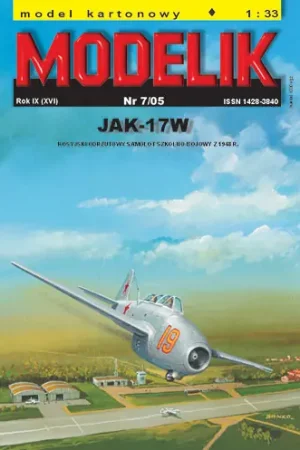 Modelik 07_05 Russian trening-fighter plane JAK-17W Magnet Offre Limitée