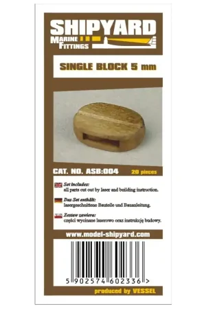 Solde ShipYard ASB004 Single Blocks 5mm