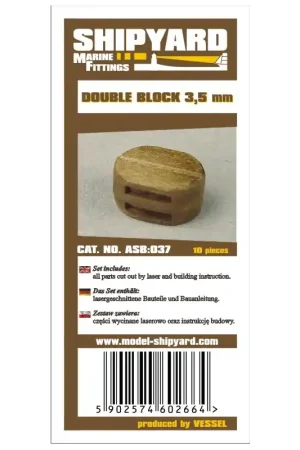 Commande En Gros ShipYard ASB037 Double Blocks 3,5mm