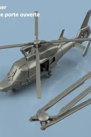Promotion L‘Arsenal 2.0 3D350116PL AS-565 Panther Full Version Open-Door, Folded Blades - 3D Printed (4 Helicopters)