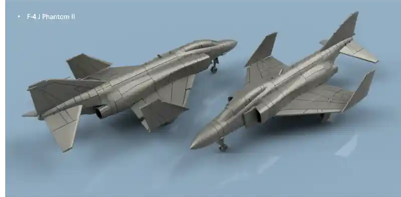 Usine Directe L‘Arsenal 2.0 3D700161 F-4 J Phantom II wings folded (5 planes)