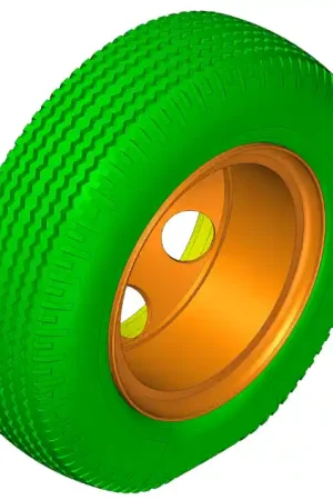 Bra.Z Models BZ2501 Ford 9x20 Wheels (Rim, Tyre, Single & Double Nut Bolts) 2 Sets Pas Cher