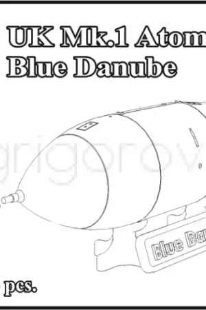 Bon Plan NEW! OKB Grigorov WEMR72017 British Mk.1 Atomic Bomb Blue Danube (3D-Printed)