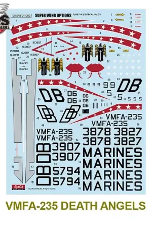 Acheter En Ligne NEW! Zoukei Mura SWS48-04-D03 McDonnell Douglas F-4 J/S - Marking Set 1 (for Zoukei Mura Kits)