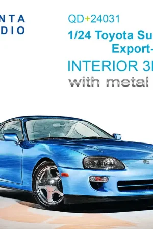 Bon Marché NEW! Quinta Studio QD+24031 Toyota Supra A80 Export-spec - 3D-Printed & Coloured Interior with Metal Sticker Parts (for Tamiya Kits)