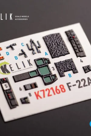 KELIK K72168 F-22A Raptor - Interior 3D Decals For Academy Kit Promotion Saisonnière