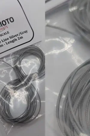 Yamamoto Model Parts TUN65 Braided Hose Line Silver/Gray 0,6mm 2 m Haute Qualité