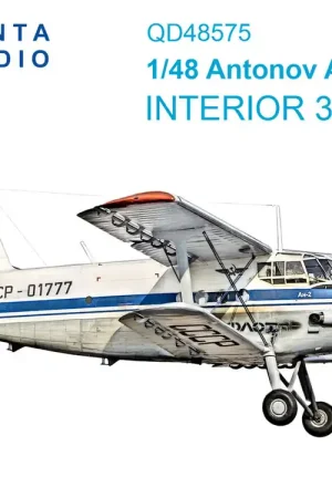 Quinta Studio QD48575 Antonov An-2 Colt - 3D-Printed & Coloured Interior on Decal Paper (for Hobby Boss Kits) Offre Du Jour