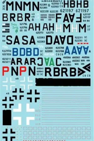 Achat Immédiat Aims 48D001 Junkers Ju-88 G Decals (designed to be used with Dragon kits)