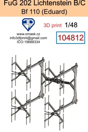 3DF 104812 FuG 202 Lichtenstein B/C (For Bf 110 Eduard) Prix Cassé