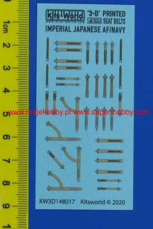 Offre Limitée Kits World 3D148017 Japanese WWII Planes Mitsubishi - Nakajima - Kawanishi 3D Full colour seatbelts Set