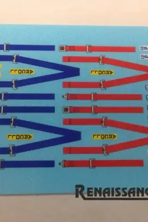 Seulement Aujourd'hui Renaissance 24HARDEC2 3 Point Harness - Red And Blue