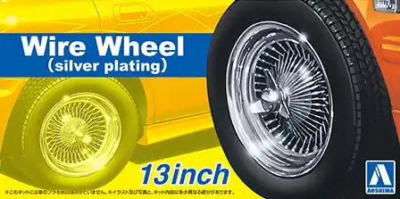 Aoshima 06626 Wire wheel (silver plating) 13inch Livraison Express