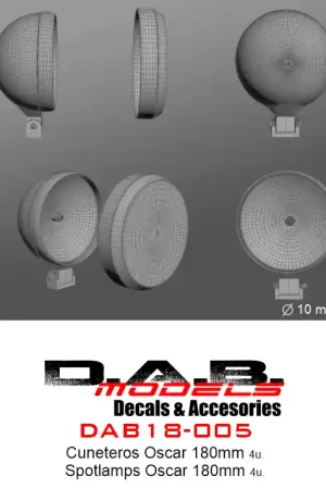 Achetez Aujourd'hui DAB Models 18-005 Spotlamps Oscar 180mm