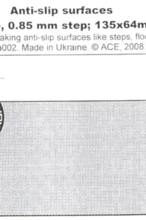 ACE a002 Anti-Slip Surfaces (T-Type, 0.85mm Step, 135mm x 64mm) Bon Plan