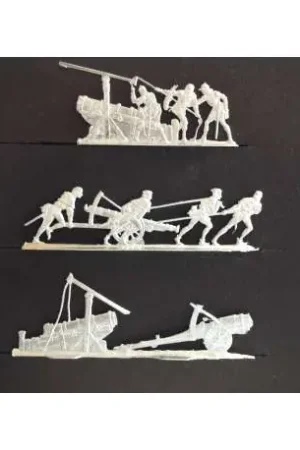 Artillerie au moyen âge figurines plat d‘étain. Produit De Marque
