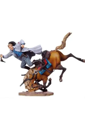 Figurine Black Hawk,Andrea Miniatures 54mm Toy soldier ,Cleg Miller Touché. Offre Exclusive