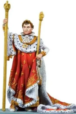 Dernier Modèle Figurine de NAPOLEON ,le sacre le 2 décembre 1804.54mm. Andrea Miniatures.