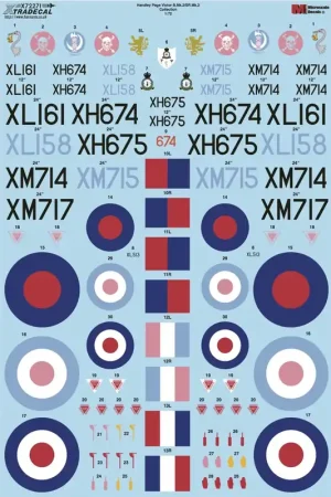 Xtradecal 72271 Handley-Page Victor B.2 (7 schemes) Nouveauté