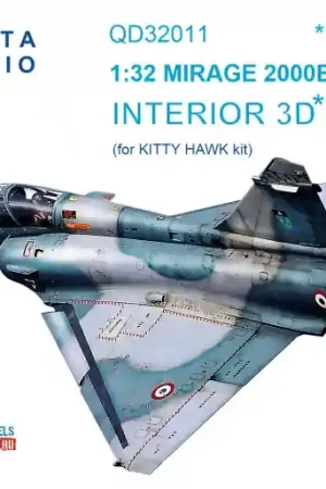 Quinta Studio QD32011 Mirage 2000B 3D-Printed & coloured Interior on decal paper Authentique