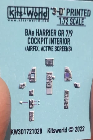 Acheter Direct Kits World 3D1721028 BAe Harrier GR.7/GR.9 (screens on) 3D Full colour Instrument Panels (for Airfix kit)