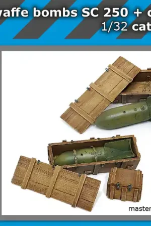 Achetez Aujourd'hui Black Dog F32106 WW II Luftwaffe bombs SC 250 + crate boxes