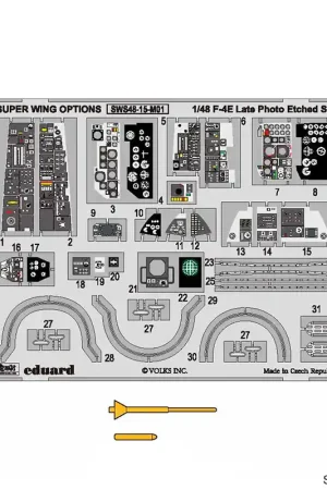 Affaire À Saisir Zoukei Mura SWS48-15-M01 McDonnell Douglas F-4 E Late - Photo-Etched Set (for Zoukei Mura Kits)