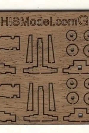 Usine Directe HiSModel GC-002 Guns Carriage for 24-Pounder Short American Type (2 pcs)