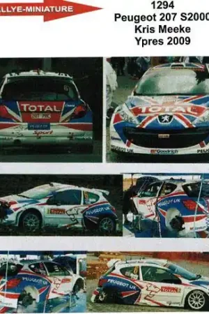 Rallye Miniature D41294 Peugeot 207 S2000 - Ypres 2009 Meeke Commande En Gros