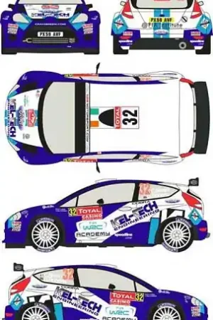 Racing Decals RD24-004 Ford Fiesta S2000 32 Rally Montecarlo 2012 (for Belkits Kits) Bon Plan