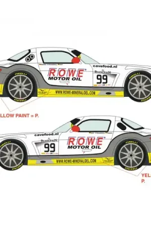 Racing Decals RDE24-020 Mercedes SLS GT3 99 Blancpain E.S. Silverstone (for Fujimi Kits) Prix Choc