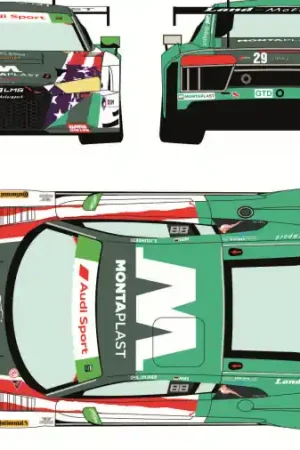 Commande En Gros Racing Decals RDE24-038 Audi R8 LMS GT3 - No.29 IMSA Weathertech Championship Sahlen‘s (for NuNu Kits)