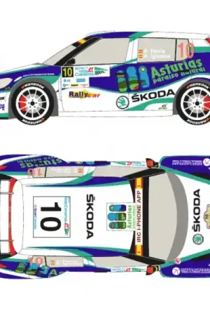 Prix Cassé Racing Decals RDR-008 Skoda Fabia S2000 - No.10 Rally Islas Canarias 2012