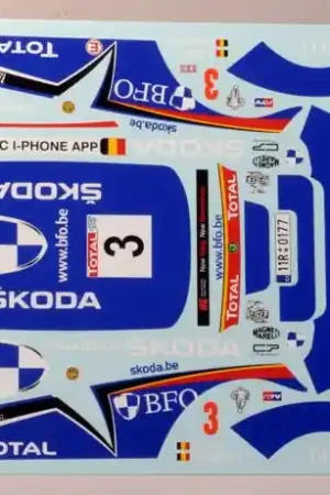 Marque Renaissance TK24-380 Skoda Fabia S2000 - Ypres 2011 Loix (for Belkits Kits)