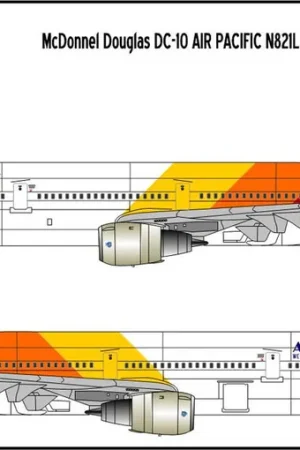 BSmodelle 144497 McDonnell Douglas DC-10 - Air Pacific Decal Commander Vite