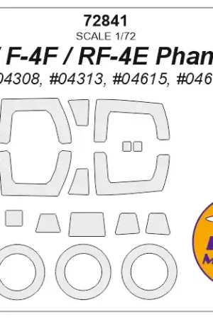 Offre Exclusive KV Models 72841 F-4F / F-4F / RF-4E Phantom II (REVELL 04308, 04313, 04615, 04685, 04875) + wheels masks