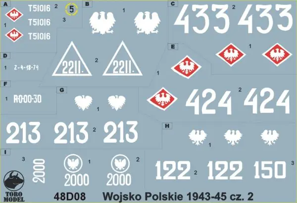 Toro Model 48D08 Wojsko Polskie 1943-45 część 2 Nouvel Arrivage