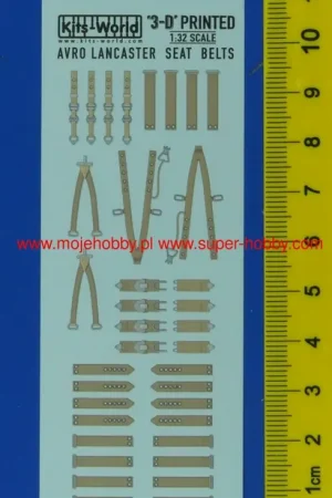 Achat Immédiat Kits World 3D132026 Avro Lancaster B Mk. I/III Seat and Turrets Belts (for Border and Hong Kong Models kits)